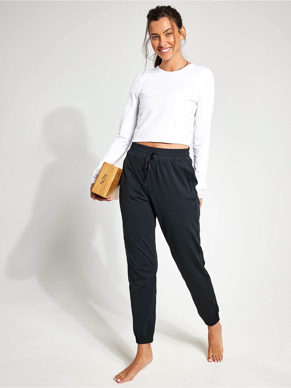 girlfriend collective Black Drawstring Joggers
